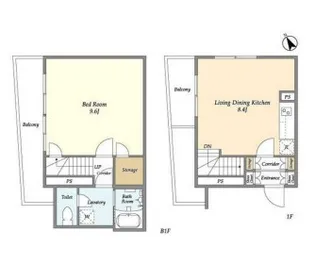 LEGALAND大井町WEST【1階】の間取り