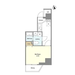 グランカーサ大森海岸【6階】の間取り