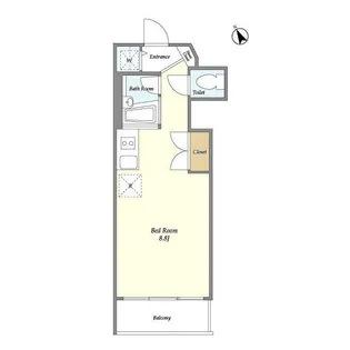 プレミアステージ大崎【2階】の間取り