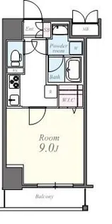 コンパル汐留【5階】の間取り