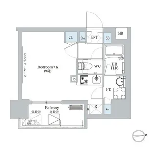 ディームス蔵前【5階】の間取り