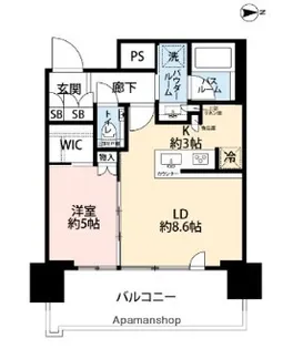 品川イーストシティタワー【4階】の間取り