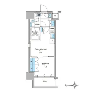 ルフォンプログレ門前仲町マークス【2階】の間取り