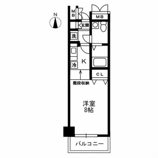 レジディア上野御徒町【15階】の間取り