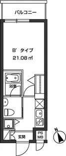 レジディア虎ノ門【9階】の間取り