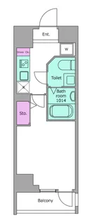 レジディア虎ノ門【2階】の間取り