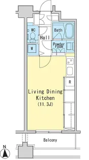 レジディア西麻布【2階】の間取り