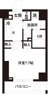 レジディア白金高輪【5階】の間取り