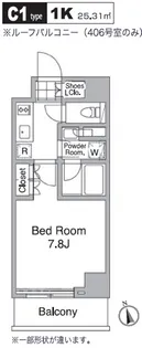 レジディア目黒Ⅳ【2階】の間取り