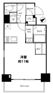 レジディア麻布十番Ⅱ【3階】の間取り