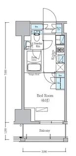 アーバネックス旗の台【9階】の間取り
