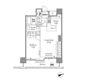 東京都品川区西五反田3丁目【マンション】の間取り