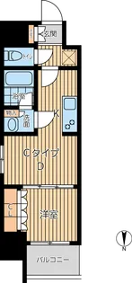 プライマル西蒲田【6階】の間取り