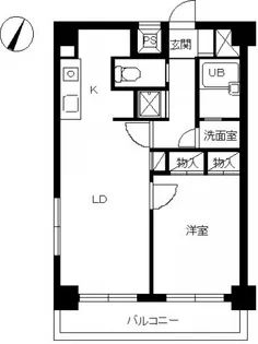 スカイコート日本橋浜町【10階】の間取り