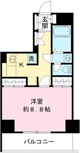 コーポ芝公園【701号室号室】の間取り