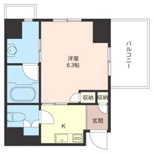 オーキッドレジデンス品川【6階】の間取り