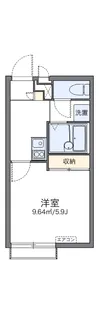 レオパレス時田 楓館【2階】の間取り