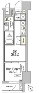 JPnoie門前仲町【6階】の間取り