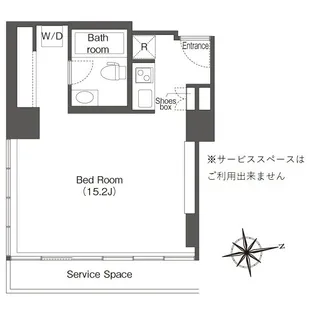 ウエリスアーバン品川タワー【15階】の間取り