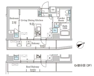 プリマリード南青山【4階】の間取り