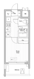 1Kの間取り画像