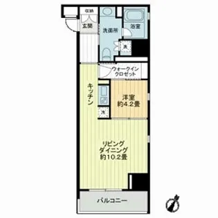 クロスレジデンス白金高輪【2階】の間取り