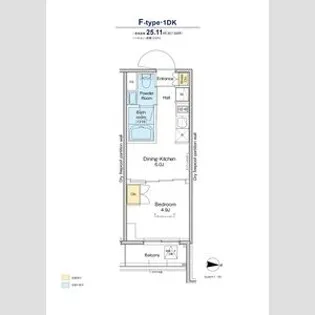 プラウドフラット亀戸【4階】の間取り
