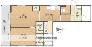 TKメゾン【101号室】の間取り