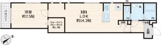 エリタージュ品川【101号室号室】の間取り