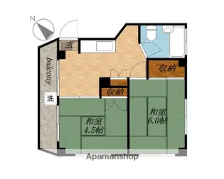 三恵ハウス【3階】の間取り