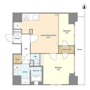 TSレジデンス北上野【14階】の間取り