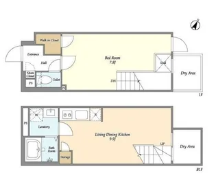 AGRATIO目黒諏訪山【1階】の間取り