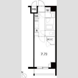 ケーディーエックスレジデンス豊洲【8階】の間取り