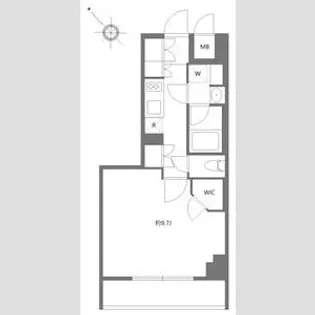ケーディーエックスレジデンス豊洲【2階】の間取り