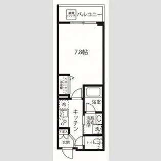 ハーモニーレジデンス品川高輪【1階】の間取り