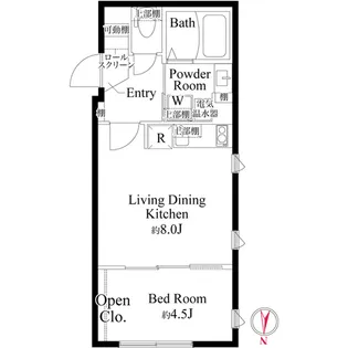 CASA PIAZZA 亀戸【4階】の間取り