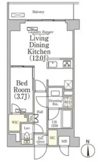ベルファース大森山王【-1階】の間取り