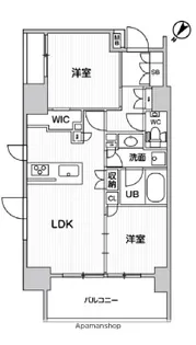 ディームス大井町【10階】の間取り