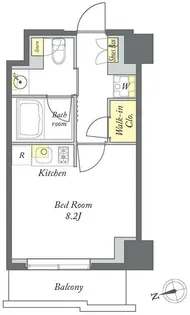 プライムメゾン清澄白河【3階】の間取り