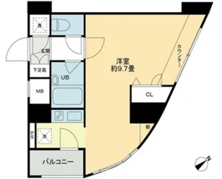 クロスレジデンス蒲田【0918号室】の間取り