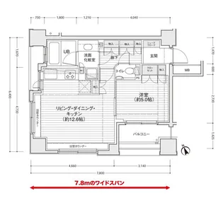 ドゥーエ銀座イーストⅠ【0702号室】の間取り