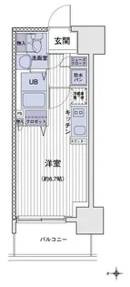 エスティメゾン大島【7階】の間取り