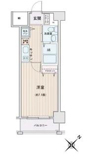 HF門前仲町レジデンス【5階】の間取り