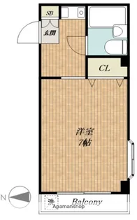 ハイツニッシンⅢ【4階】の間取り