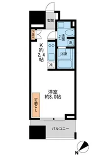 プロスペクトKALON三ノ輪【0203号室】の間取り