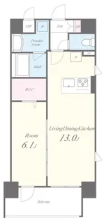出雲白金【6階】の間取り