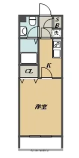 ベルケン北馬込【2階】の間取り