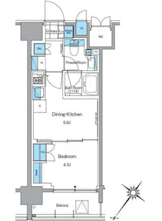 ルフォンプログレ西大井プレミア【3階】の間取り