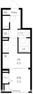 WHARF大井町WEST【3階】の間取り