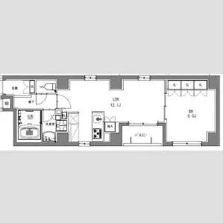 SーRESIDENCE日本橋馬喰町【4階】の間取り